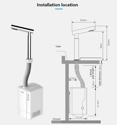 AIKE® Tap-Designed Automatic High Speed Kitchen Dryer, Model AK7108