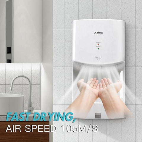 AIKE® Wall Mounted High Speed Automatic Hand Dryer, Model AK2630TS